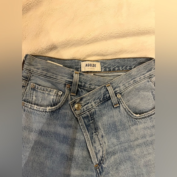 AGOLDE criss cross jean! Size 24 - Picture 5 of 6